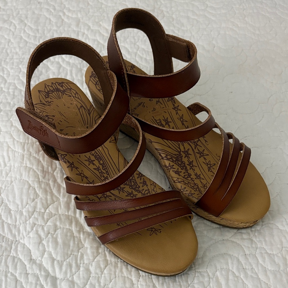 Brown Leather Strappy Sandals